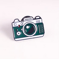 Vintage Camera Enamel Pin – Photography Lover Badge