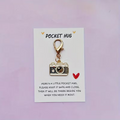 Camera Pocket Hug Keyring – Mini Photography Charm Gift