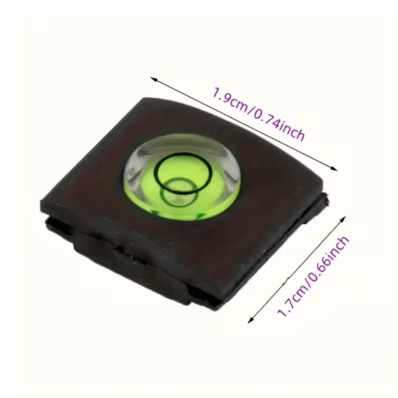 Camera Hot Shoe Spirit Level – Bubble Level for Straight Photos